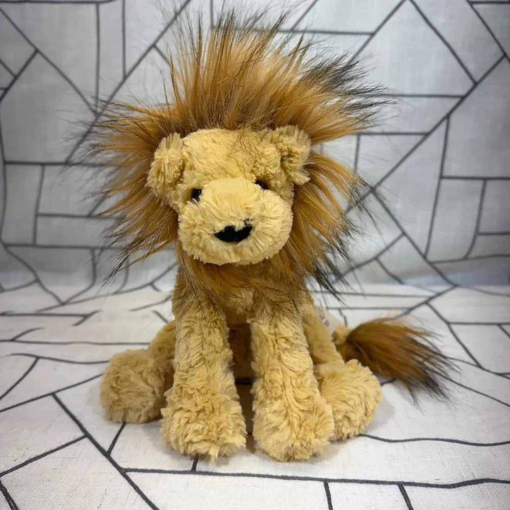 Gund Cozys Lion 8in Tan Plush Stuffed Animal Faux Fur Mane 6049944